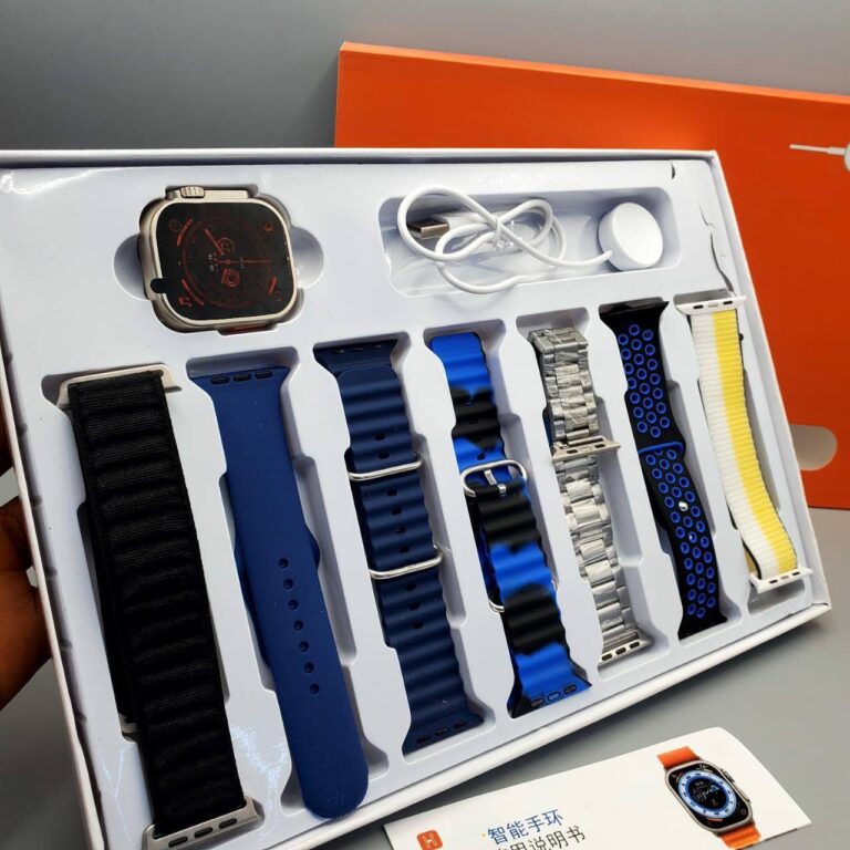 “The Ultimate 7-in-1 Ultra Smartwatch Kit: Versatile Style and Functionality in One”